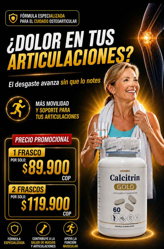 Calcitrin Gold™ x60 capsulas I Apoyo Diario Para Tus Articulaciones y Movilidad