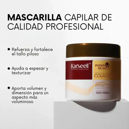 Mascarilla capilar Karseell® Original (nutre y fortalece tu cabello) +Ebook digital gratis de obsequio