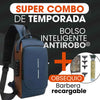 Bolso Antirrobo inteligente + Obsequio gratis Barbera recargable ( Estilo y Seguridad a tu alcance )