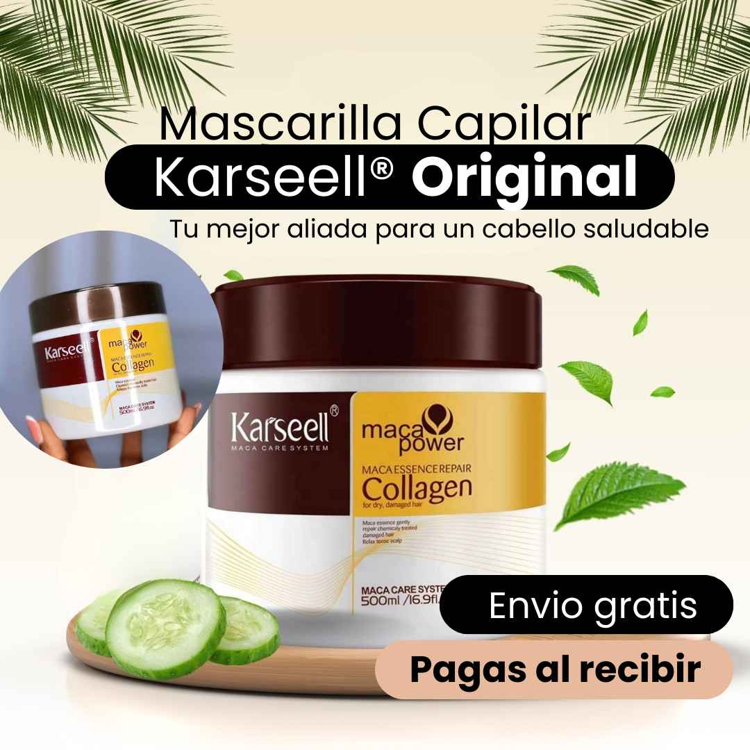 Mascarilla capilar Karseell® Original (nutre y fortalece tu cabello) +Ebook digital gratis de obsequio