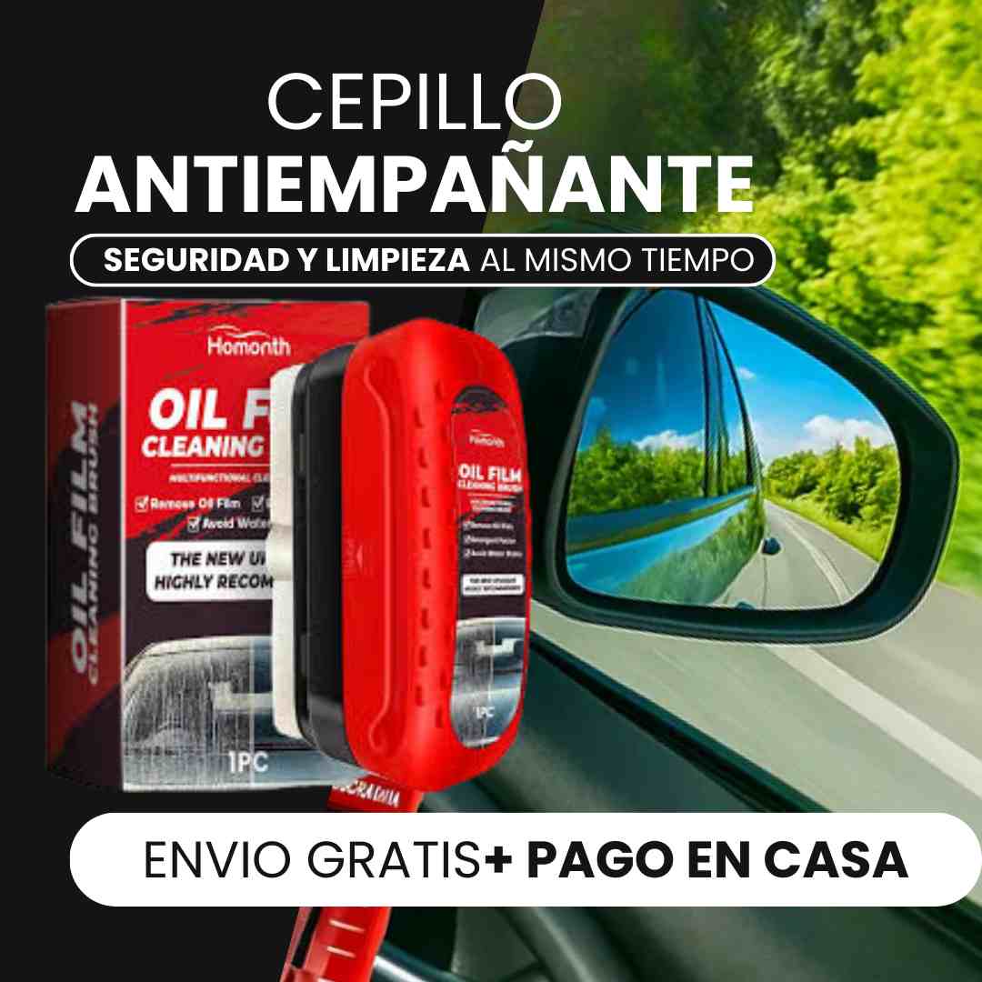Cepillo antiempañante (Limpieza profunda y seguridad al instante)